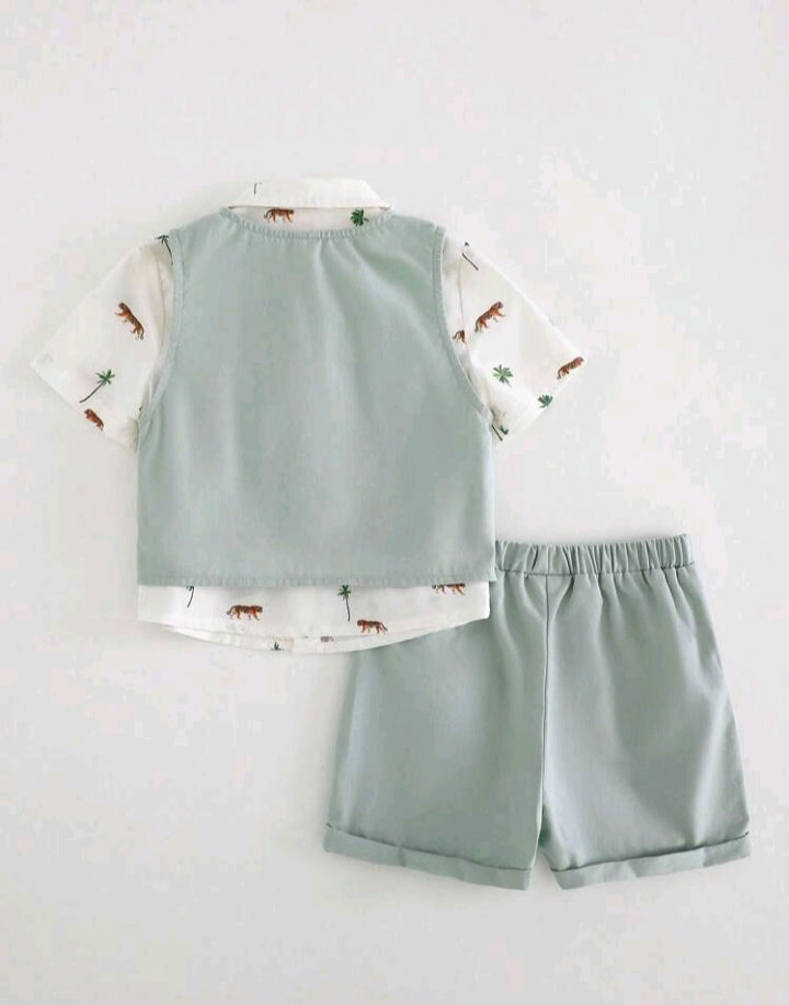 Conjunto Safari de 3 Piezas para Bebé🐆🦁