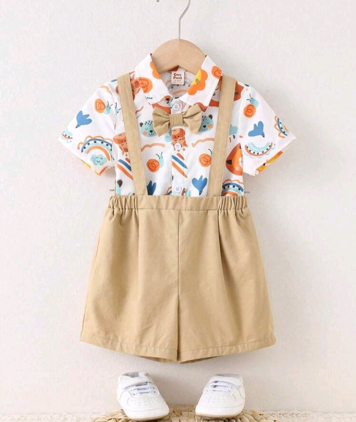 Conjunto Clásico con Tirantes para Bebé