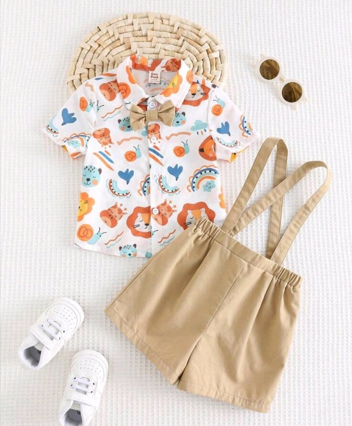 Conjunto Clásico con Tirantes para Bebé