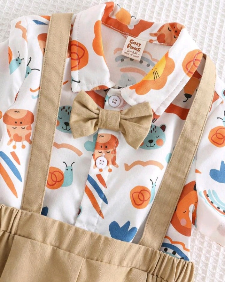 Conjunto Clásico con Tirantes para Bebé