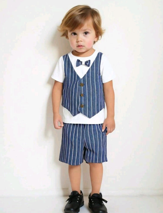 Conjunto Formal Rayas para Bebé Niño
